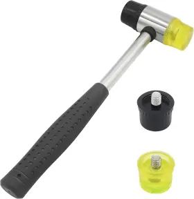40MM FOCMKEAS Double Faced Rubber Hammer Woodworking