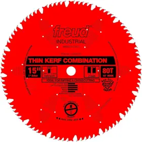 LU83R015 FREUD Saw Blade Kerf Combination Arbor Cordless
