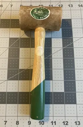 11010 GARLAND Rawhide Mallet Hammer Saco Maine