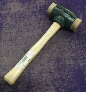 743153113646 GARLAND Rawhide Wooden Handle Mallet #2