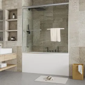 15TDIN70 GARVEETECH Shower Door Double Sliding Semi Frameless