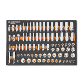 GWMSSKT38SAE GEARWRENCH Socket Set Drive Master Foam Tray