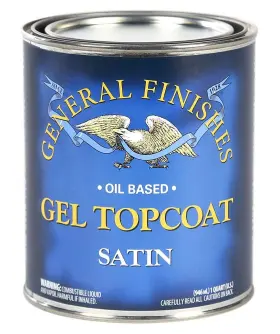 606016102396 GENERAL FINISHES Oil Based Gel Topcoat Pint