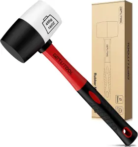 GET007FR GETLITOOL Rubber Marking Hammer Fiberglass Handle