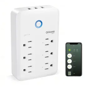 602581571254 GHOME SMART Automation Wall Outlet Extender Usb