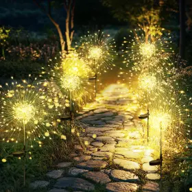9189 GIGALUMI Solar Garden Lights Pack Fairy Firework