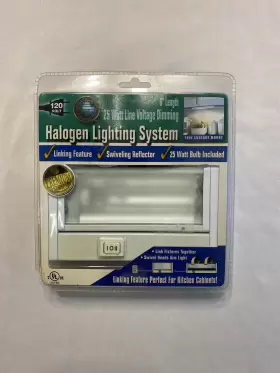 GL9181-WH-1 GOOD EARTH LIGHTING Cabinet Kitchen Halogen Rv