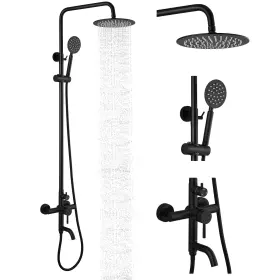 B083FJHFNJ GOTONOVO Shower Faucet Set Rainfall Triple