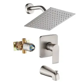 GXH3706L GOXIUHAN Shower Head Tub Faucet Set Rainfall Spout