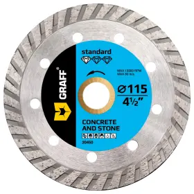 20450 GRAFF Diamond Cutting Wheel Angle Grinder Arbor Turbo