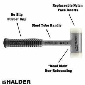 030618301714 HALDER Supercraft Blow Hammer Handle Rubber #2