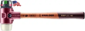 744759213419 HALDER Simplex Faced Mallet Rubber Nylo
