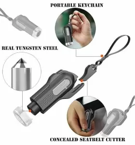 736832693539 HAMMER Emergency Escape Tool Auto Car Window