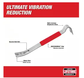 744110912326 HAMMER Milled Framing Pry Bar #3