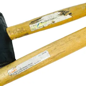676989 HDX Head Rubber Mallets Wood Handle #3