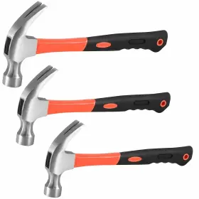 744358430538 HOIGON Claw Hammer Set Fiberglass Han