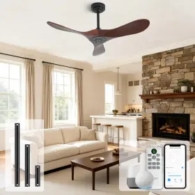 KJT-FL-42-HT-001 HOMLIT Ceiling Fan Smart Motor Remote