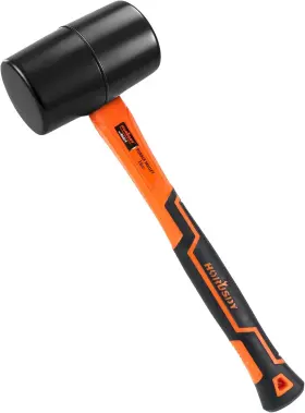 445015436483 HORUSDY Rubber Mallet Hammer Fiberglass Handle