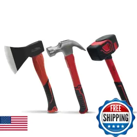 B0FFSWS93K HOUSERAN Hammer Set Camping Axe Claw Rubber