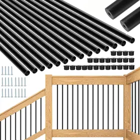 HT101R HTWAVE Deck Balusters Pack Round Hollow Railing Screws