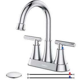 HUR-4LT-CHROME HURRAN Bathroom Faucet Hole Sink Kit