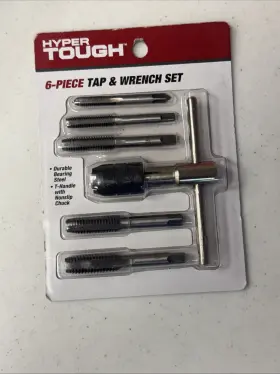 076812123664 HYPER TOUGH Tap Tungsten Steel Combination Set