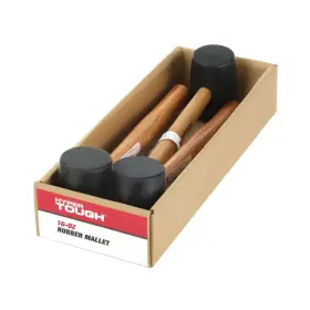 TH70020A HYPER TOUGH Rubber Mallet Wood Handle #2