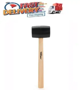 TH70020A HYPER TOUGH Rubber Mallet Wood Handle