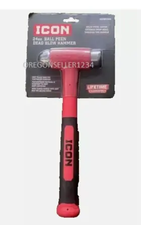 59702 ICON Blow Hammer Ball Peen Pein Dual Flat