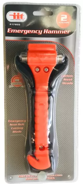 17955 IIT Car Emergency Glass Hammer Auto Window Safety Seat