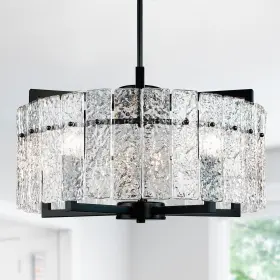 PAZJU-2022122801 IKK Crystal Chandelier Water Ripple Glass