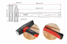 820820020509 INTERTOOL Cross Peen Hammer Riveting Mechanic #2
