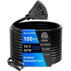 ISLE-163-SJTW-BL-6F ISLEWIRE Extension Cord Waterproof Outlet