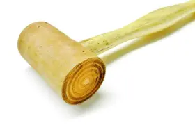 618149992676 JTS Rawhide Mallet Head Natural Marring Hammer #3