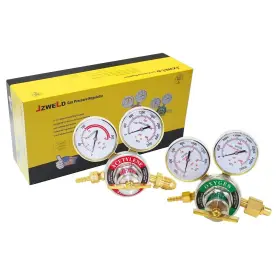 JGR-21 JZWELD Oxygen Acetylene Welding Gas Regulators Inlet