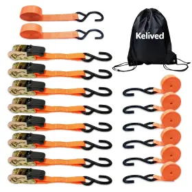 TD1001 KELIVED Ratchet Tie Down Straps