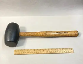 35310 KEN-TOOL Rubber Mallet Double Head Hickory Wood Handle