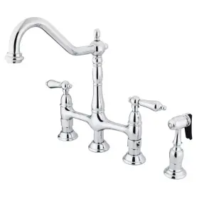 KS1271ALBS KINGSTON BRASS Kitchen Faucet Bridge Heritage