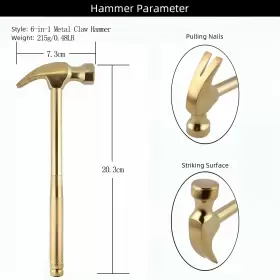 808488859613 KINOBO Multifunction Hammer Flat Head Phillips #2