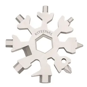 4350251518 KITEENAL Snowflake Tool Steel Keychain