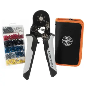 34061KLE KLEIN TOOLS Crimping Tool Set Terminals Wire Awg