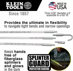 56418 KLEIN TOOLS Flex Glow Rod Set Splinter Guard #2
