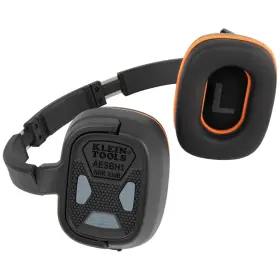 AESBH1 KLEIN TOOLS Bluetooth Ear Muffs Nrr Hearing Runtime
