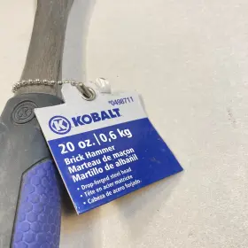 0498711 KOBALT Brick Mason Hammer Forged Steel Handle Rubber #2