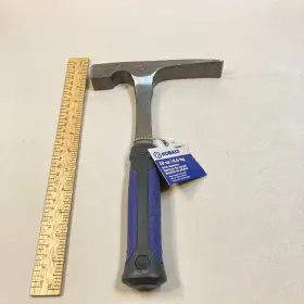 0498711 KOBALT Brick Mason Hammer Forged Steel Handle Rubber