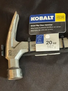 64148 KOBALT Steel Head Claw Hammer #2