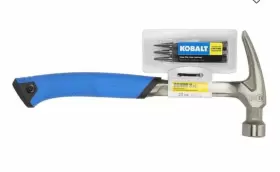 820909655787 KOBALT Hammer Fiberglass Curved Claw Magnetic