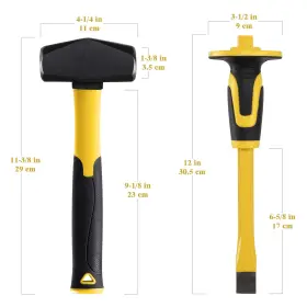761062358040 KURUI Sledge Hammer Flat Chisel Tile Maso #2
