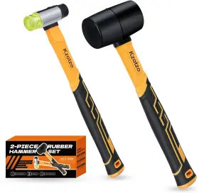445007563500 KZOTZO Rubber Mallet Hammer Set Double Faced