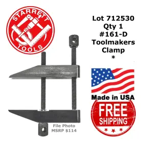 161-D L. S. STARRETT Toolmakers Parallel Clamp